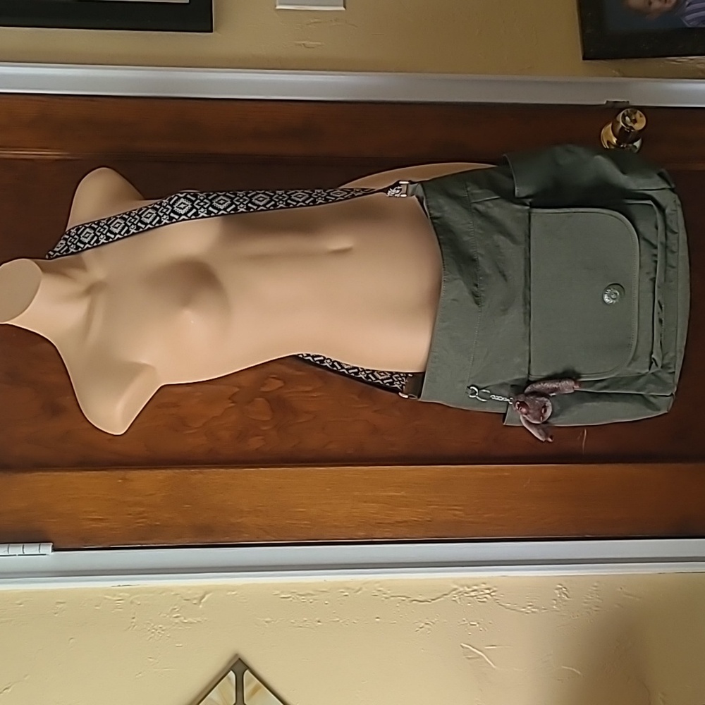 Kipling Nyrie Olive Green Bag